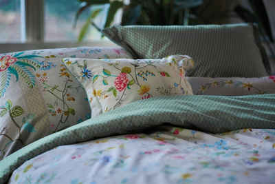 PiP Studio Dekokissen Petites Fleurs Square Cushion Khaki 45X45 Khaki