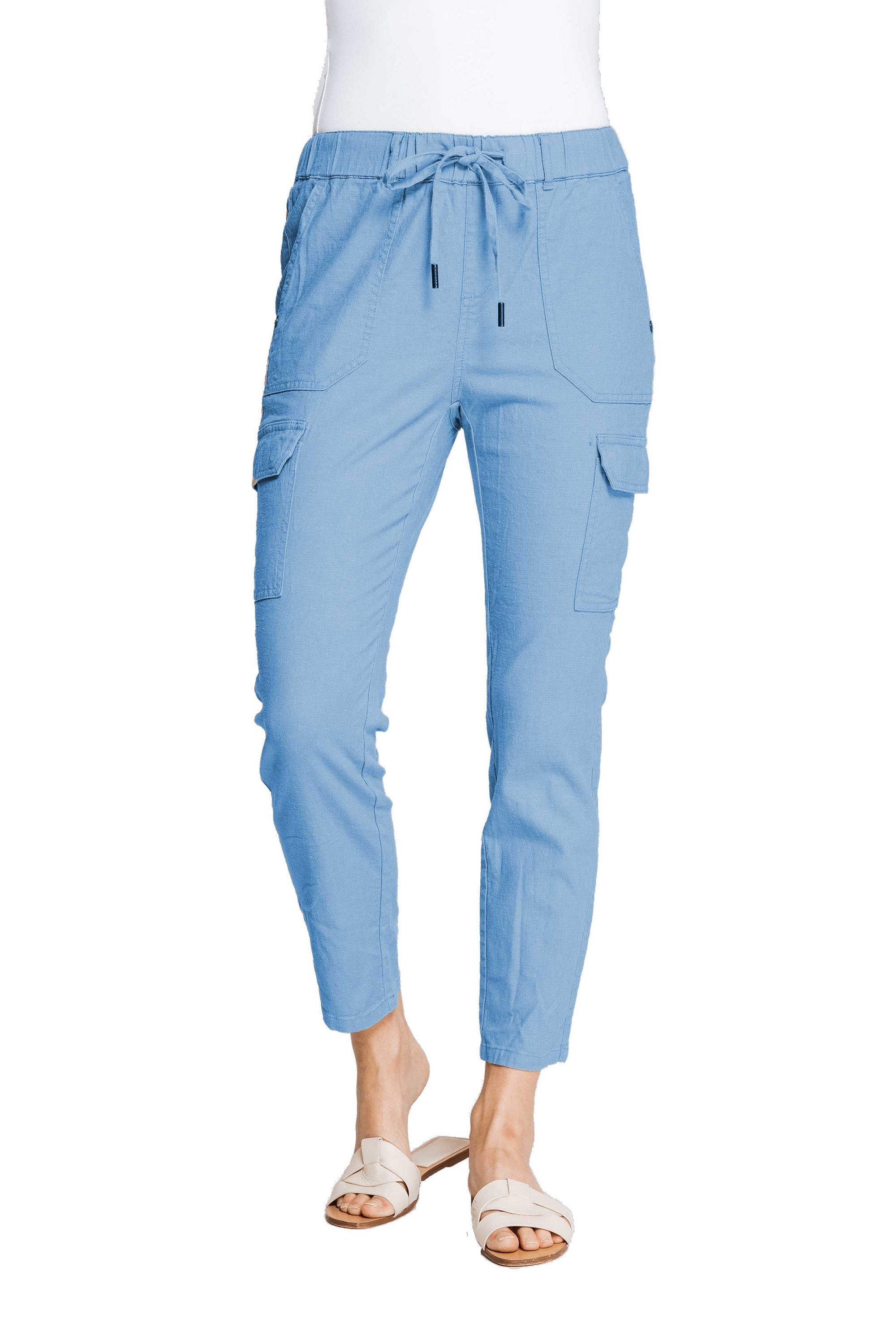 Zhrill Shorts Cargohose ZHDAISEY Blau (0-tlg) angenehmer Tragekomfort günstig online kaufen