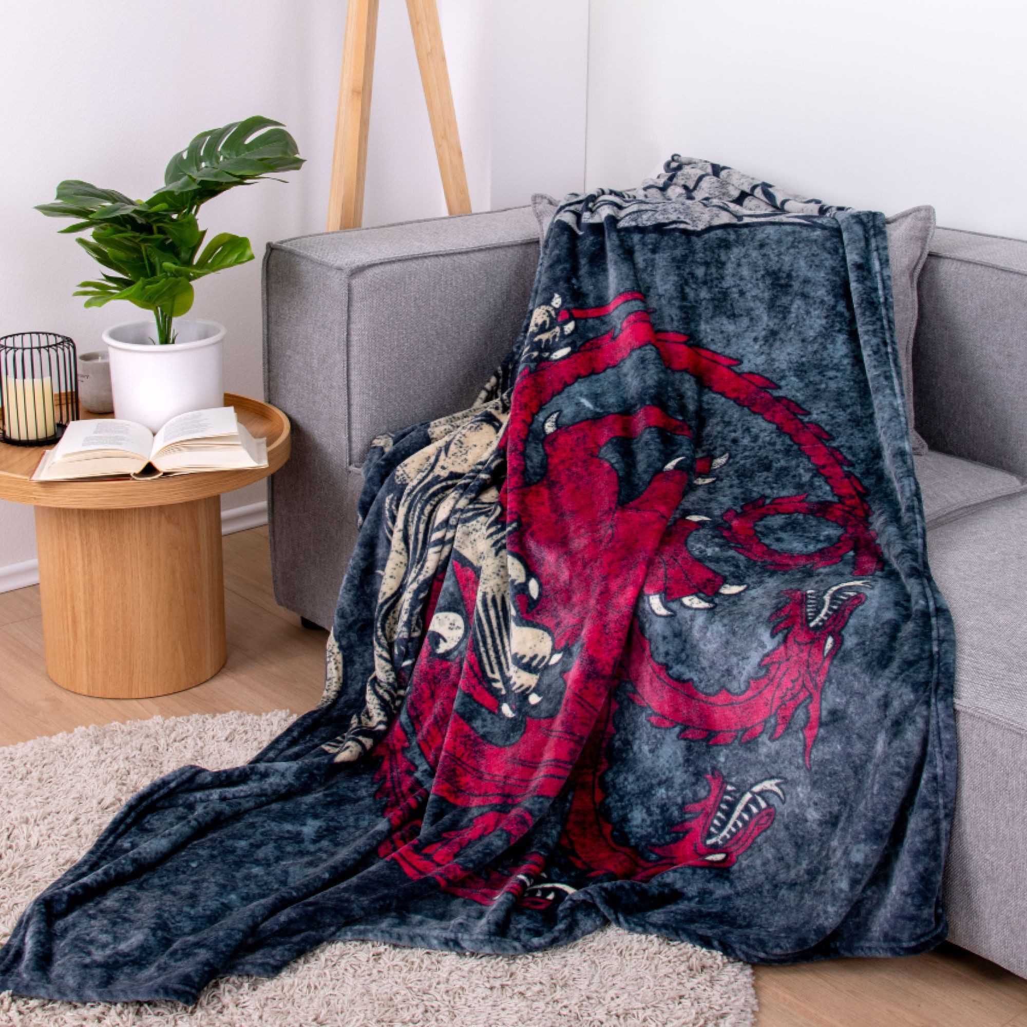 Wohndecke GAME OF THRONES Fleecedecke / Kuscheldecke XL 150 x 200 cm, Familando, 100% Polyester extra weich – Bild 2 von 5