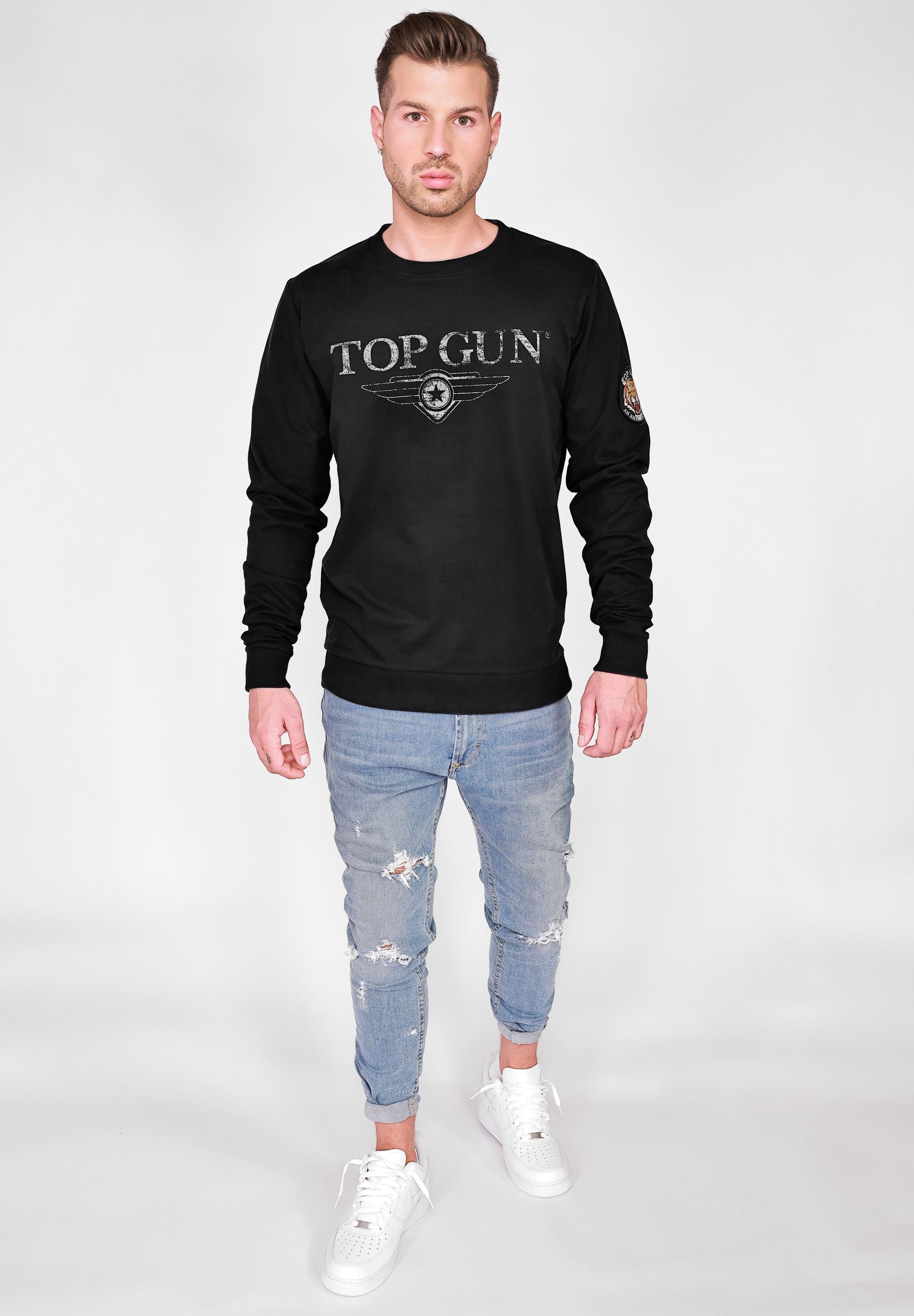 TOP GUN Sweater black TG20213005