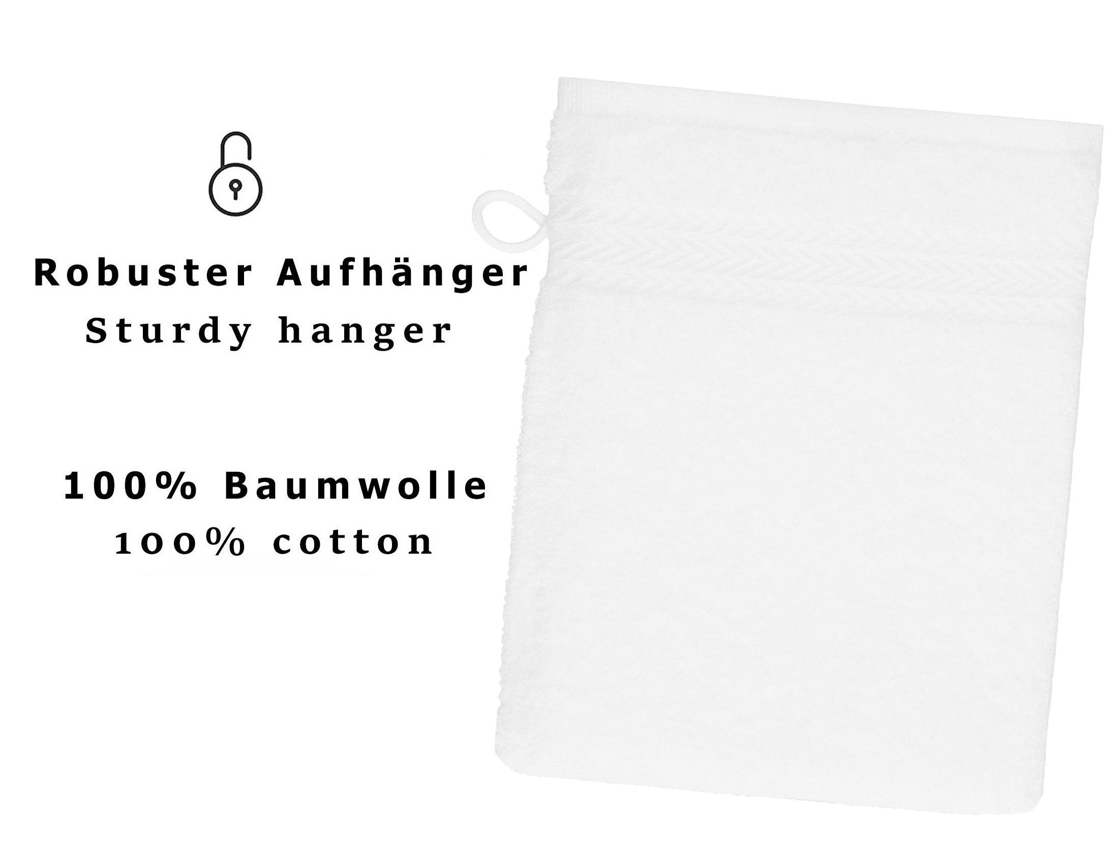 Betz Waschhandschuh 10-tlg. PREMIUM Größe 16 cmx21 cm, Baumwolle (Set, 10-St), 100% baumwolle