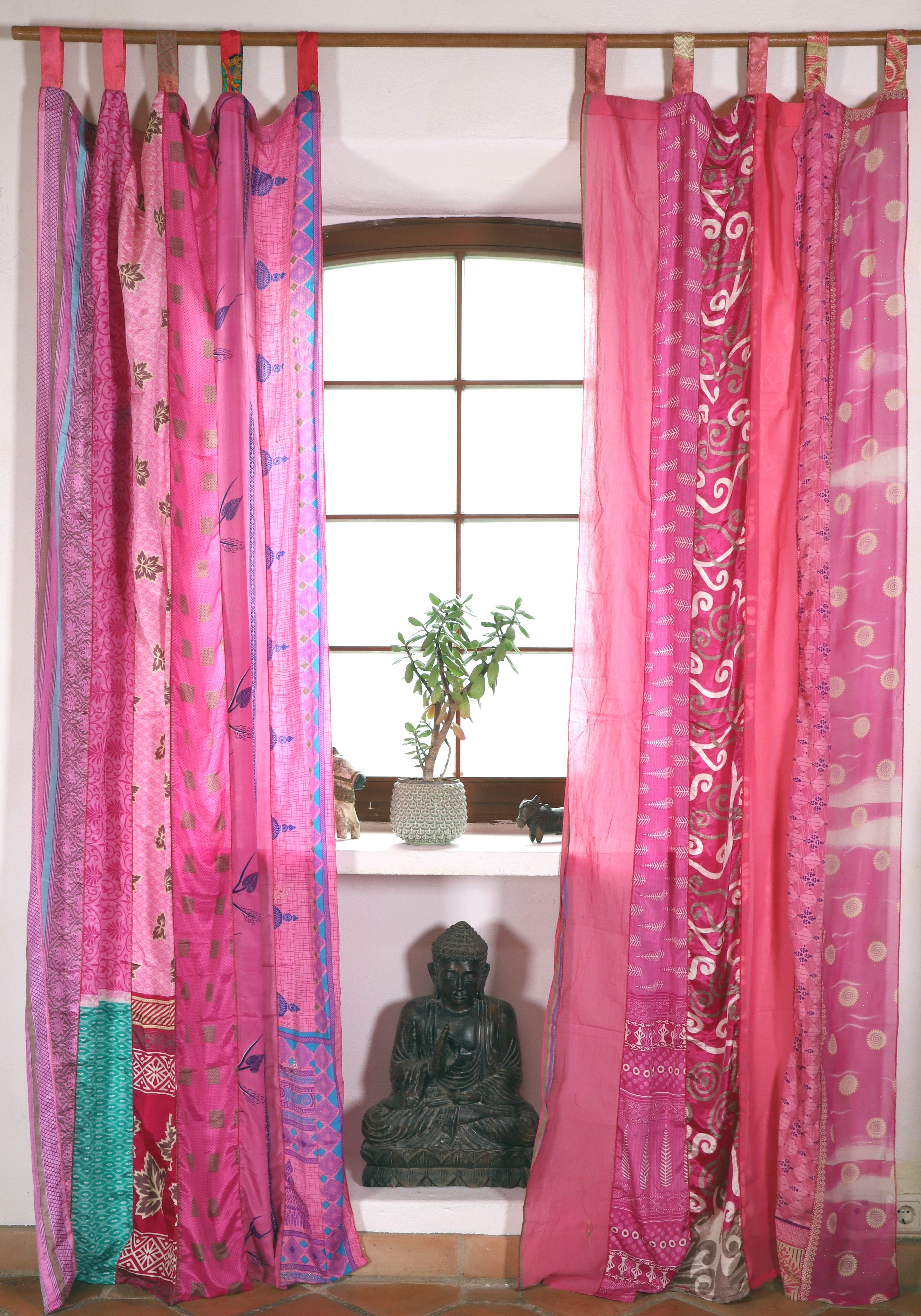 Guru-Shop Vorhang Seidiger Vorhang (1 Stk) Gardine aus.. günstig online kaufen