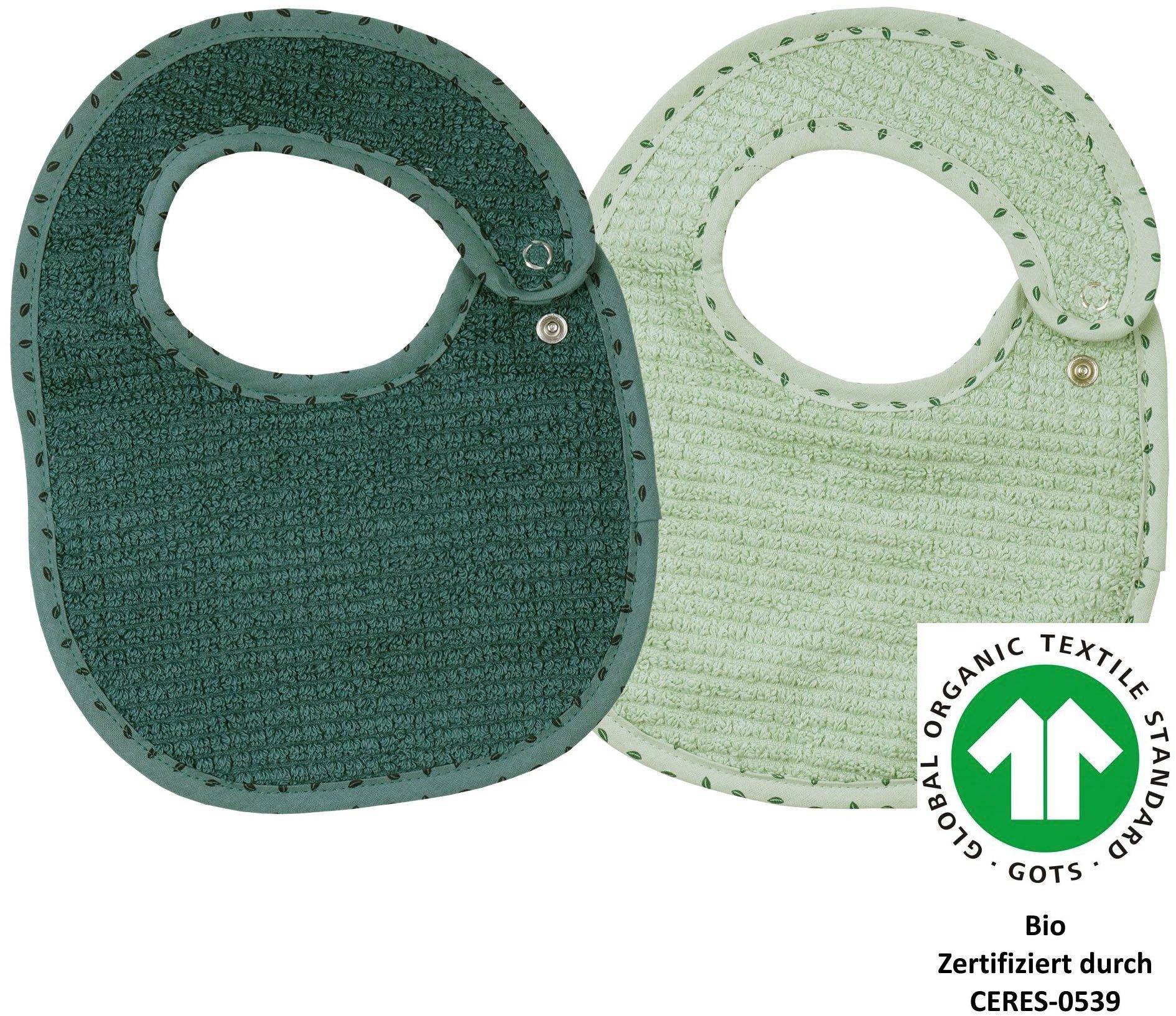 Wörner Lätzchen at home Druckknopflatz 22x29 cm 2er Set, (2-St)