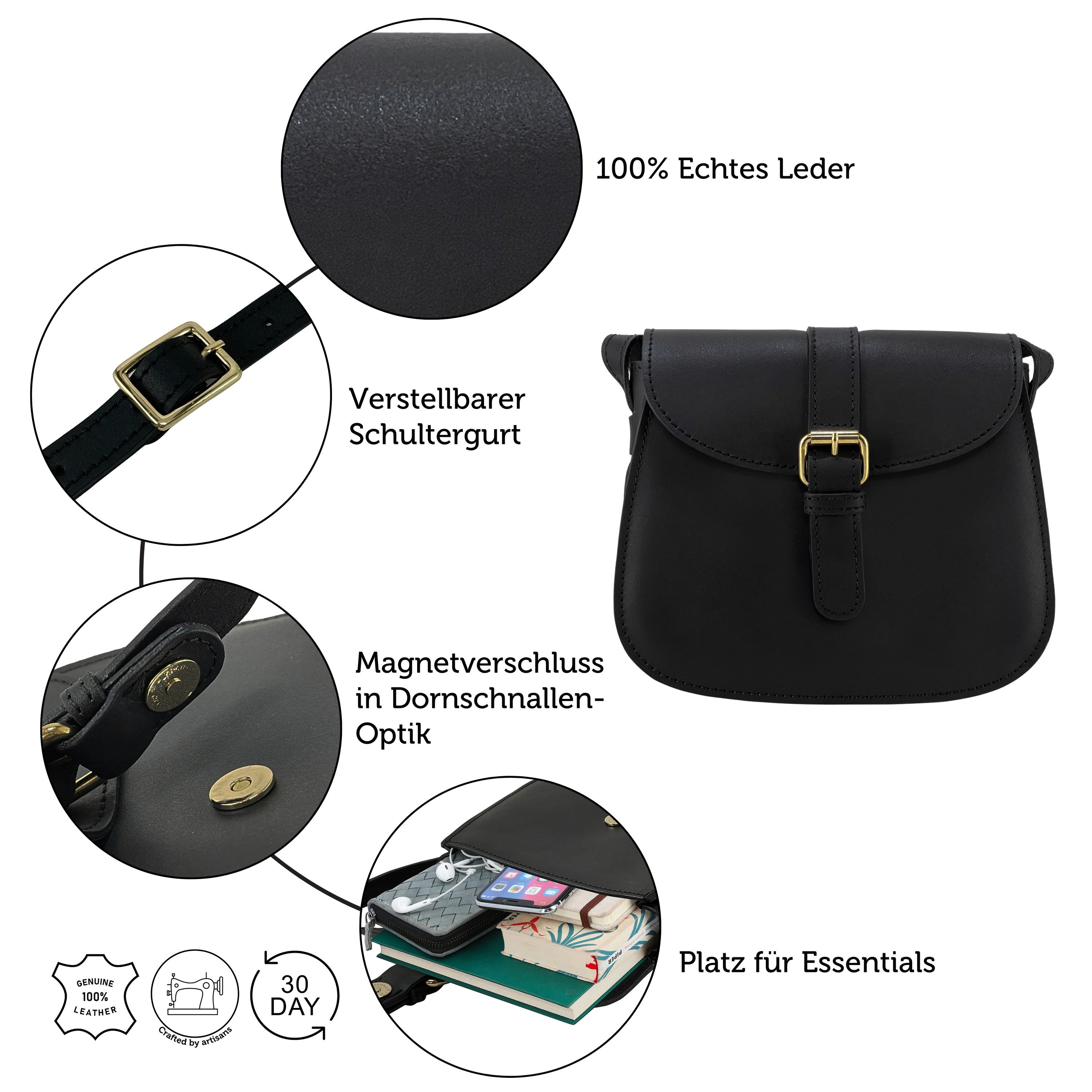 Gusti Leder Handtasche Gusti Leder Handtasche Linda (1-tlg)