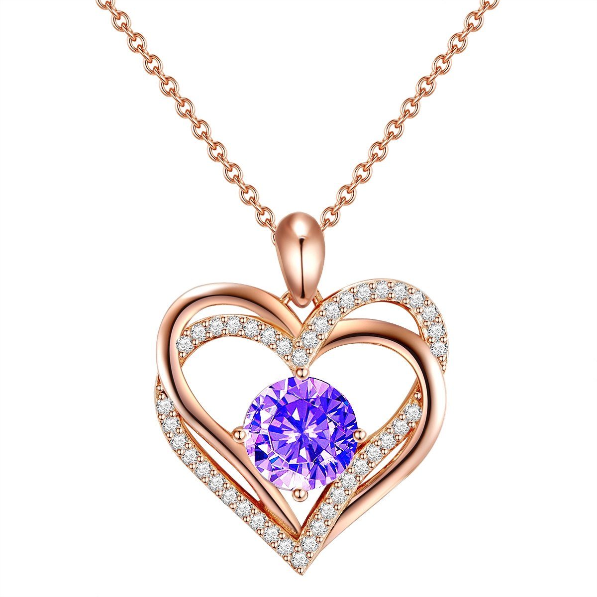 Rafaela Donata Collier Herz roségold, verziert günstig online kaufen