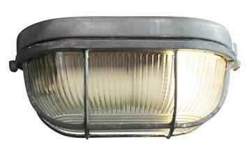 Lightbox Deckenleuchte, ohne Leuchtmittel, Vintage Wandleuchte, E27, Metall / Glas, grau Beton