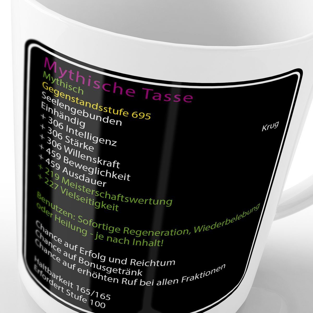 style3 Tasse, Keramik, Mythische Kaffeebecher Tee world Gegenstand of gamer warcraft Tasse horde wow mmorpg