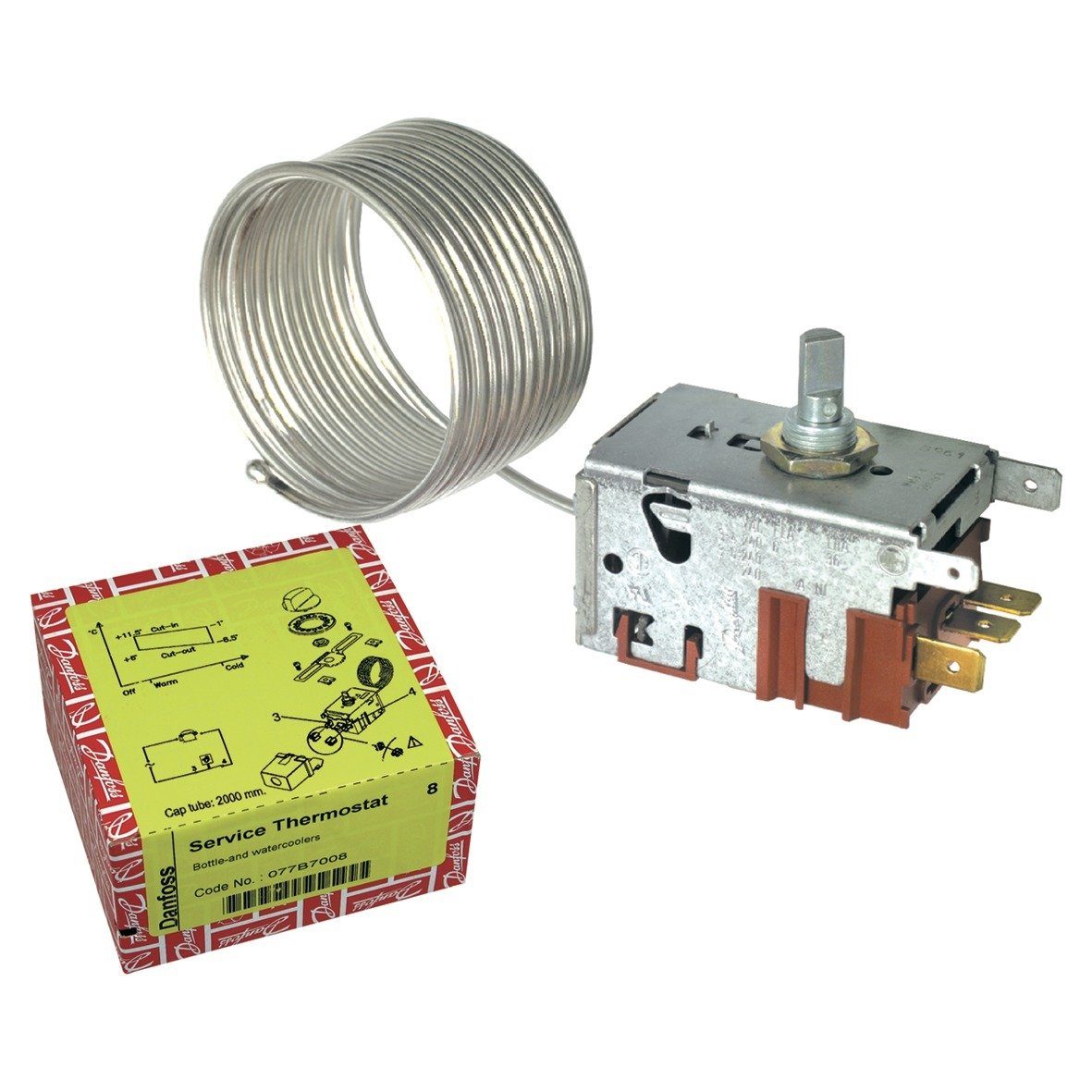 easyPART Thermodetektor wie 077B7008 / Servicethermostat Kühlschrank, Gefrierschrank Danfoss Kühlschrank