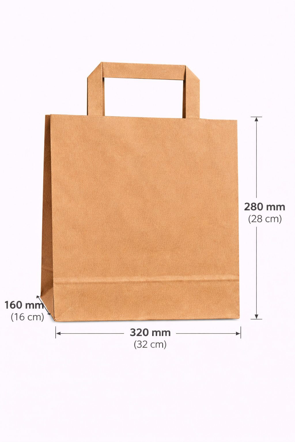 NoblesBox Tragetasche Papiertragetaschen, Papiertüten, Geschenk-Taschen, Tüten (50-tlg), mit Henkel