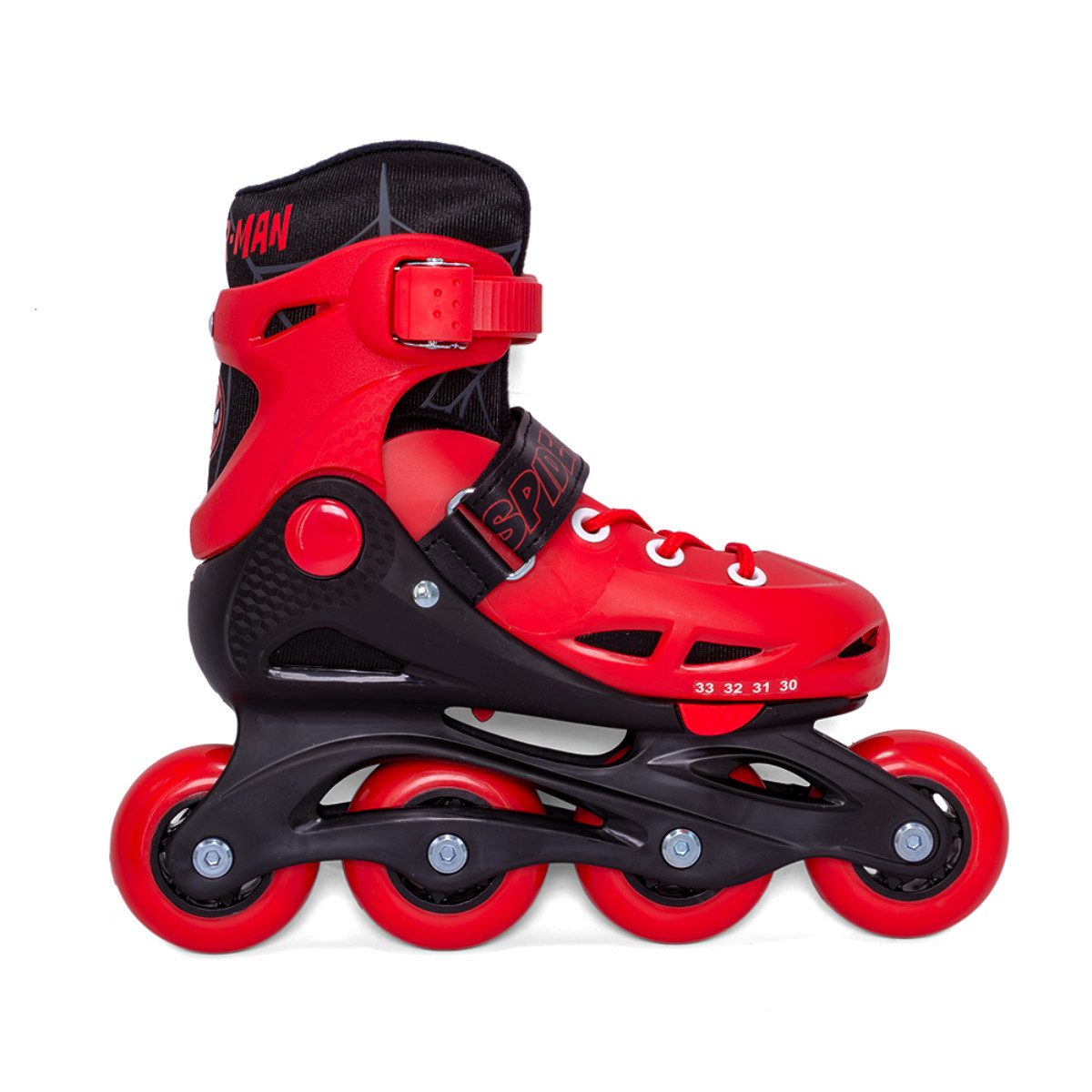 MARVEL Rollschuhe Spider Man Kinder Rollschuhe Inline mit PU Rollen 34 bis 37, (Set)