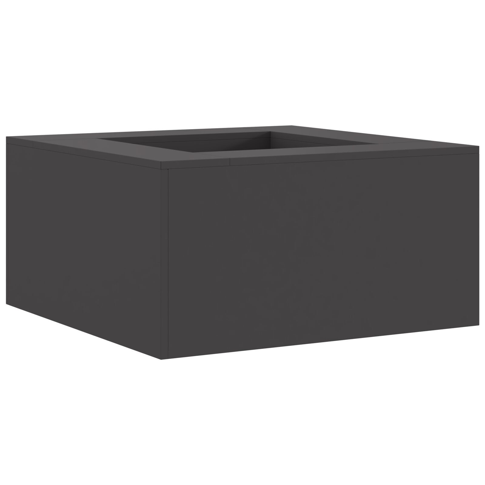 vidaXL Feuerkorb 80 x 80 x 40 cm Feuerschale Feuerschale Quadratisch Schwarz 80x80x40 c