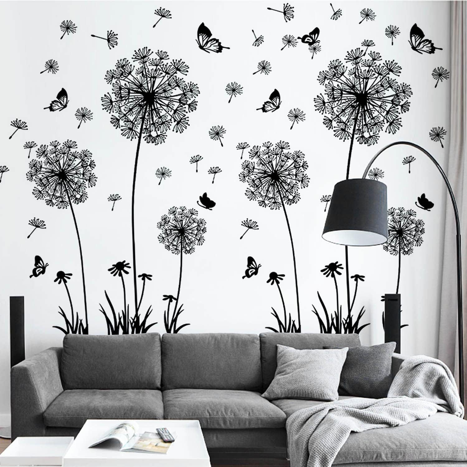 Coonoor Wandtattoo Wandtattoo Pusteblume, Wandsticker Wohnzimmer günstig online kaufen