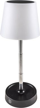 ChiliTec Tischleuchte LED Akku Tischleuchte 29cm, dimmbar 115-290mm ausziehbar, Warmweiß