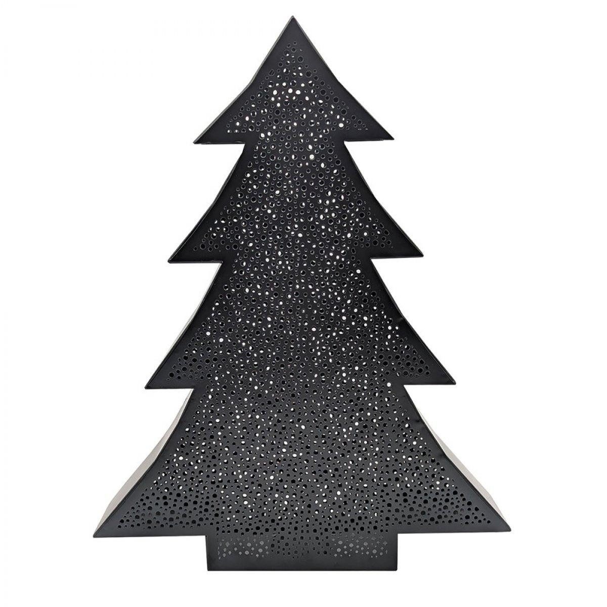Lambert Windlicht Windlicht Nordis Tanne Eisen Schwarz (46cm)