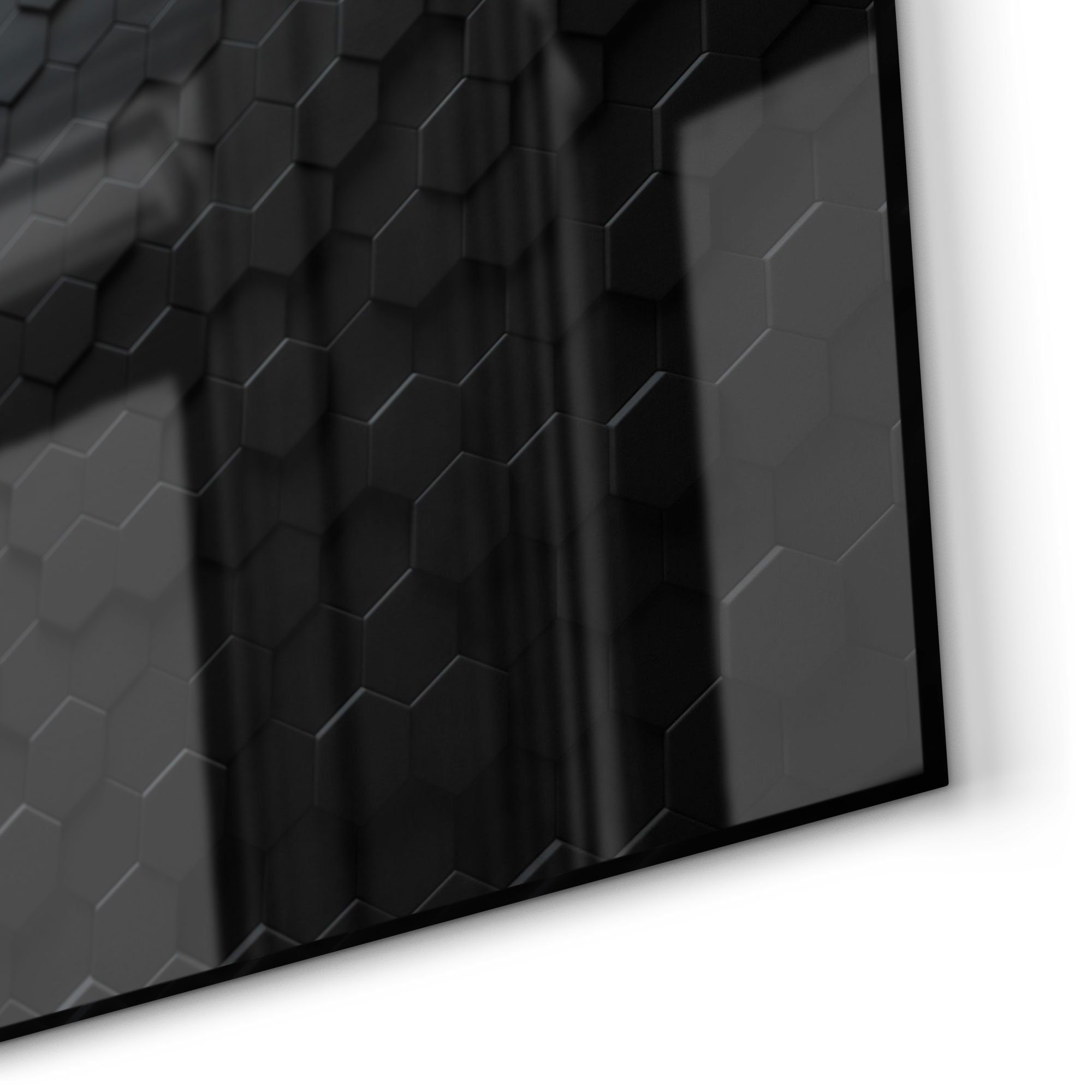 Spritzschutz 3D-Struktur', Herdblende DEQORI Küchenrückwand Glas Badrückwand 'Abstrakte