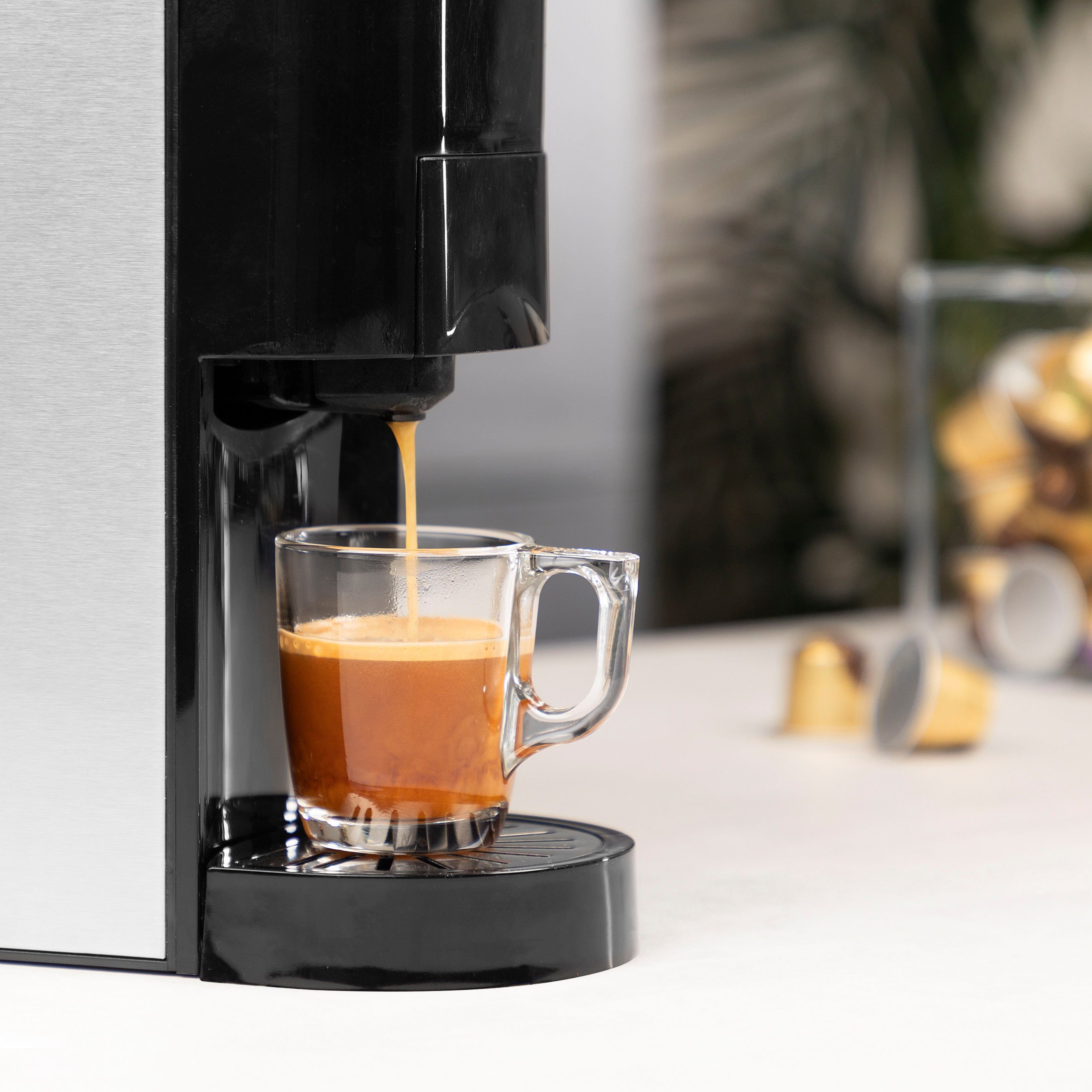Kaffee, Pads, 1450 PRINCESS Kapsel-/Kaffeepadmaschine 249450, Kapsel, 4-in-1, Gemahlenen Watt