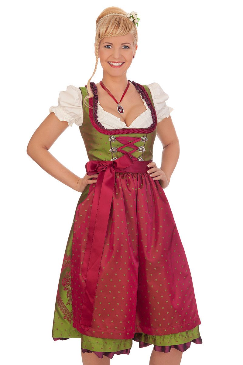 Dirndl Midi Dirndl 2tlg. - BENJA - tanne