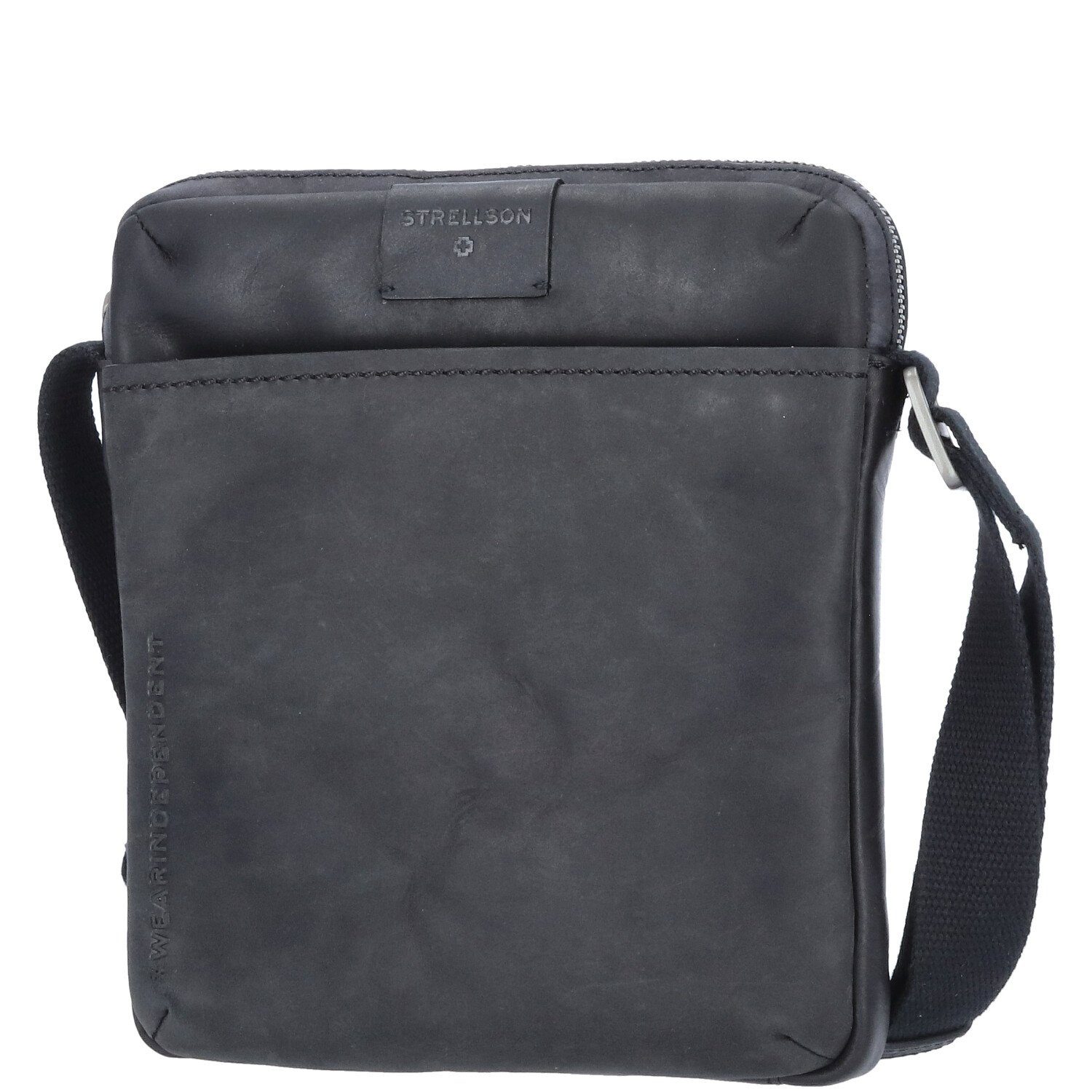 Strellson Umhängetasche Strellson Leder Umhängetasche Brick Lane Marcus Black (1, 1-tlg., 1)