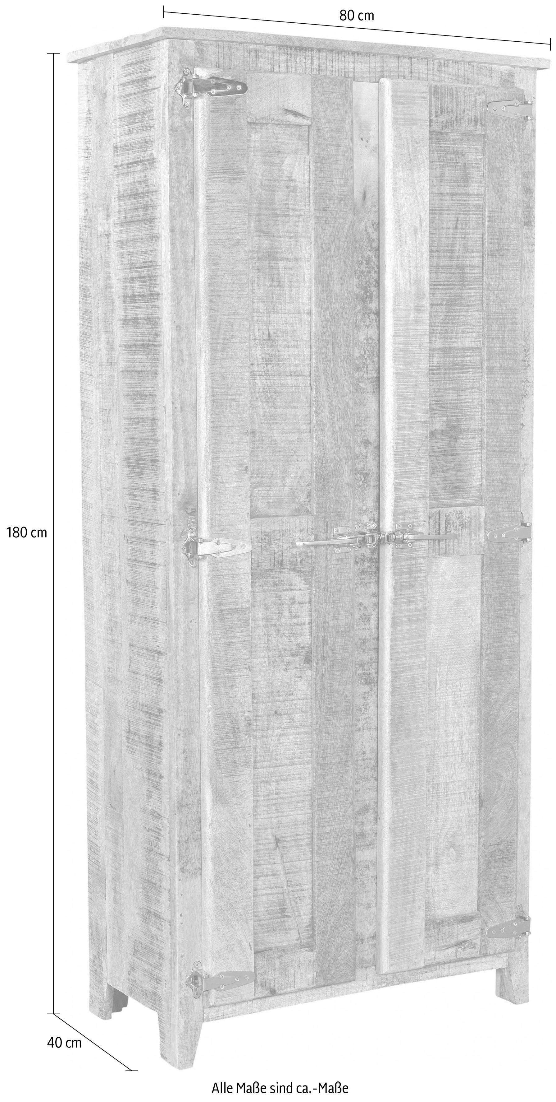 Höhe cm Garderobenschrank Frigo mit SIT Kühlschrankgriffen, 180