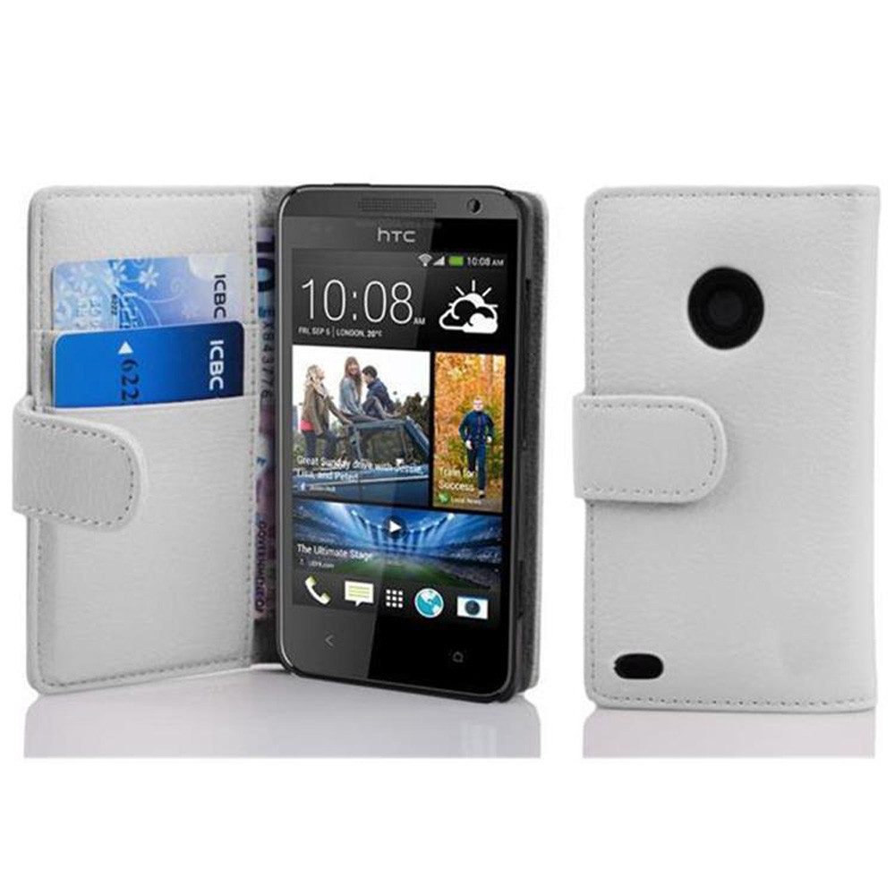 Cadorabo Handyhülle HTC Desire 300 HTC Desire 300, Klappbare Handy Schutzhülle - Hülle - mit Standfunktion und Kartenfach