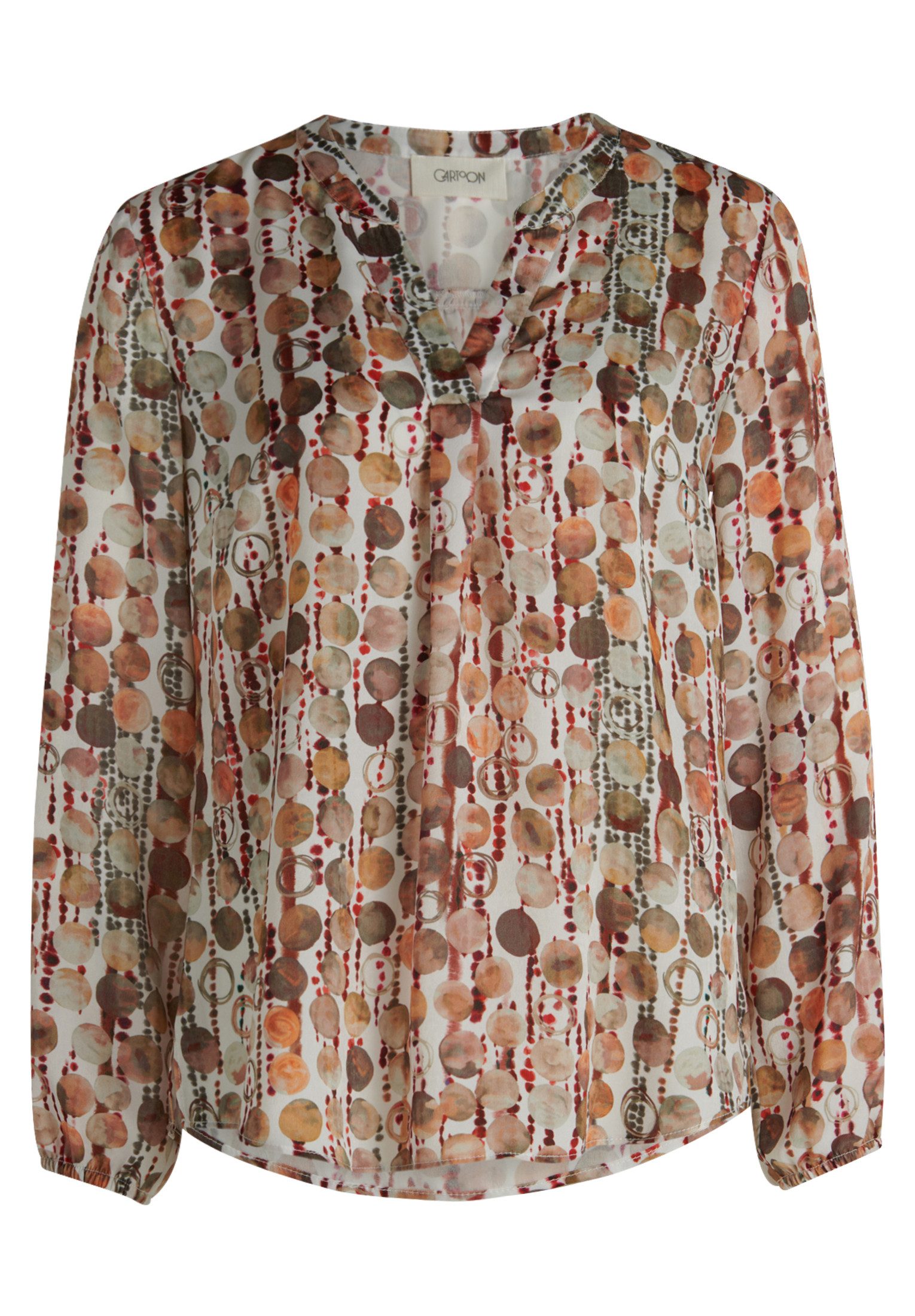 Cartoon Shirtbluse Damen Blusenshirt mit Muster günstig online kaufen