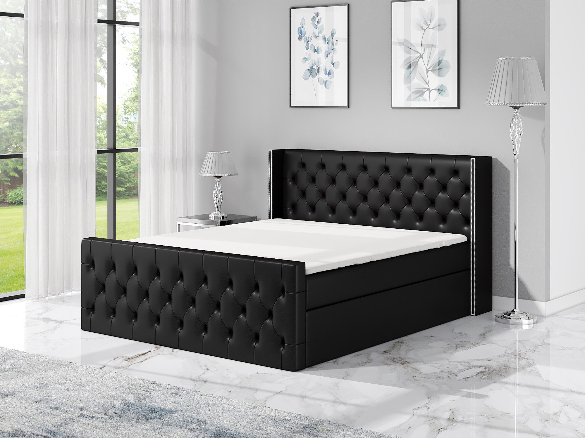 A&J MöbelLand GmbH Boxspringbett LUNA mit günstig online kaufen