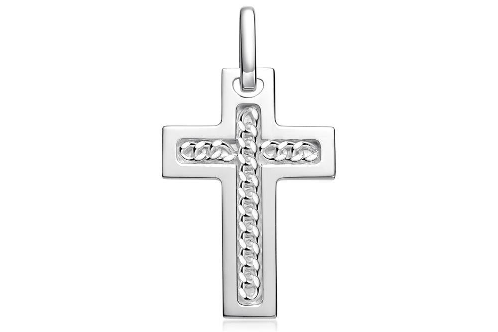 Kettenanhänger Anhänger Kreuz, klein 163MG06 - 925 Silber