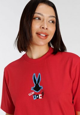 Capelli New York T-Shirt mit Comic-Motiv Duffy Duck mit Bugs Bunny