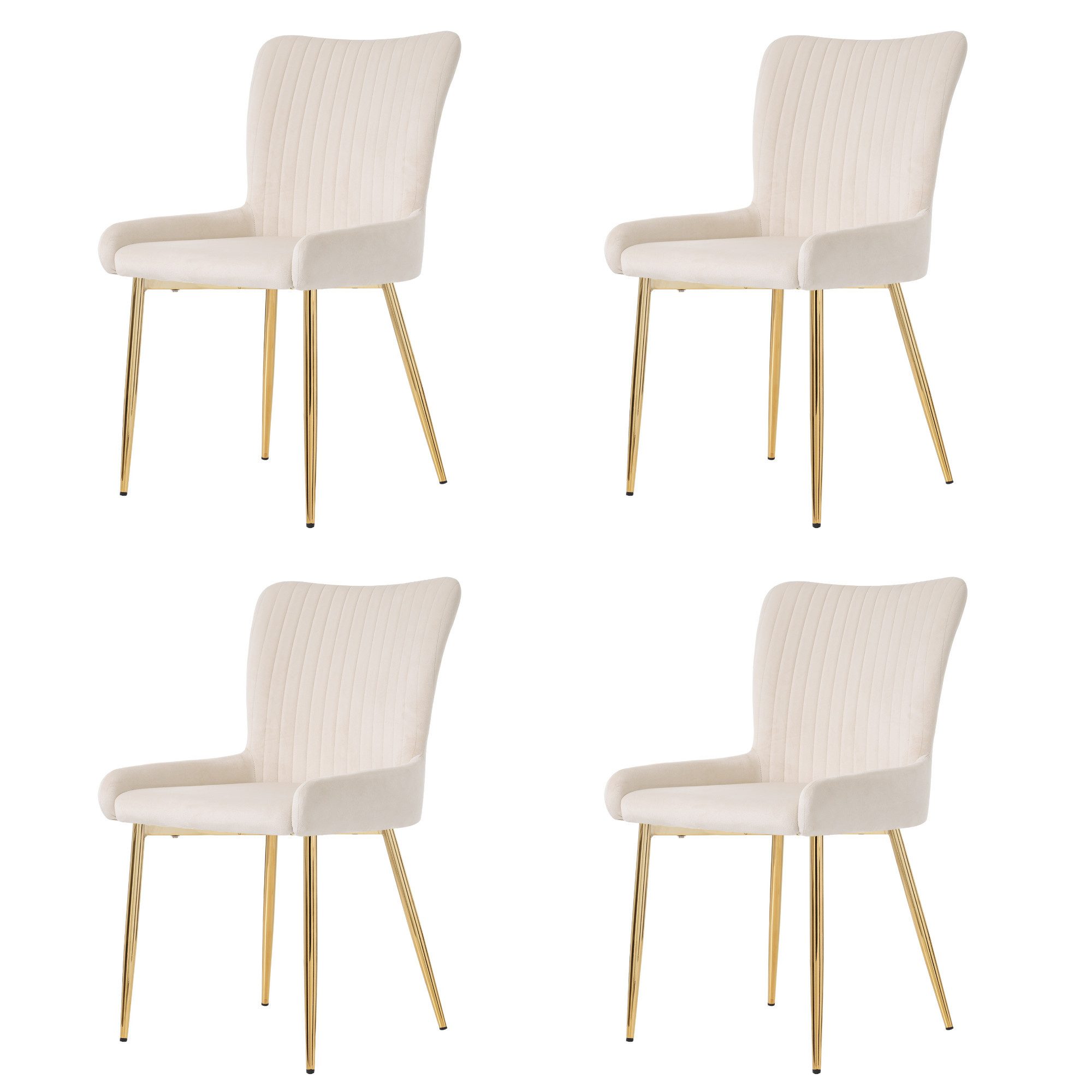 Flieks Esszimmerstuhl (Set, 4 St), 4er Set Polsterstühle Wohnzimmerstuhl mi günstig online kaufen