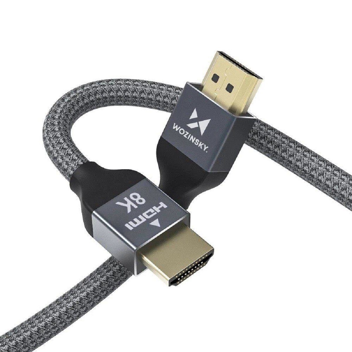 Wozinsky Kabel HDMI 2.1 8K 60 Hz 48 Gbps / 4K 120 Hz / 2K 144 Hz HDMI-Kabel, (100 cm)