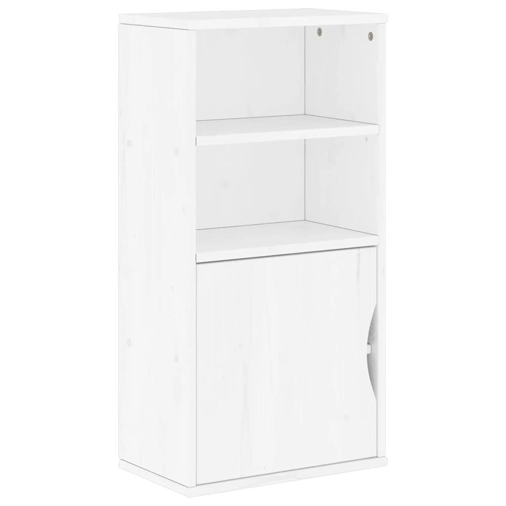 vidaXL Beistellschrank Beistellschrank ODDA Weiß 40x24x79 cm Massivholz Kie günstig online kaufen