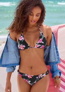 LASCANA Triangel-Bikini-Top Santini, im floralen Design