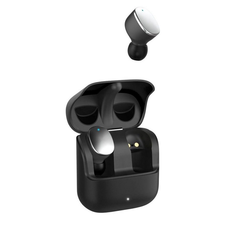 Hama Spirit Pure True Wireless, In Ear BT Kopfhörer kabellos Bluetooth- Kopfhörer (Google Assistant, Siri, Finger-Touch Sensor,  Lautstärkeregler,Rufannahmetaste, Sprachsteuerung), Komfortables  Telefonieren dank des integrierten Mikrofons