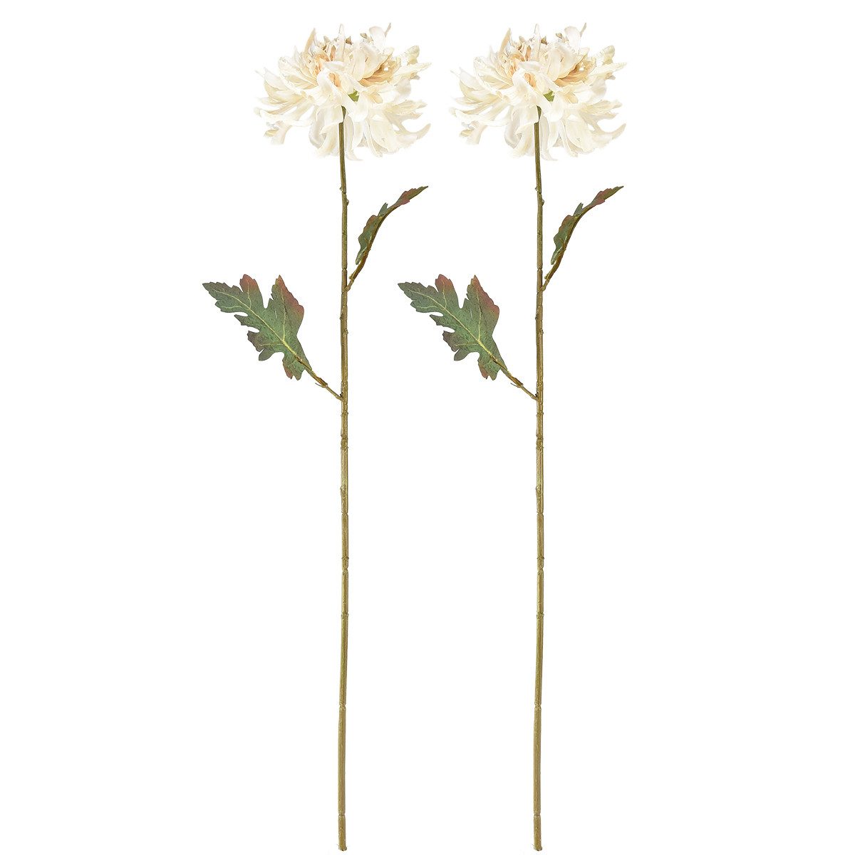 Kunstblume Chrysanthemen Kunstblumen Creme 72cm 2er Set Dekoration, 2 Stück, Florists Products, Höhe 7 cm