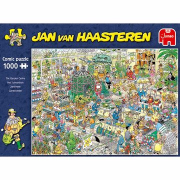 Jumbo Spiele Puzzle Jan van Haasteren - Gartencenter 1000 Teile, 1000 Puzzleteile