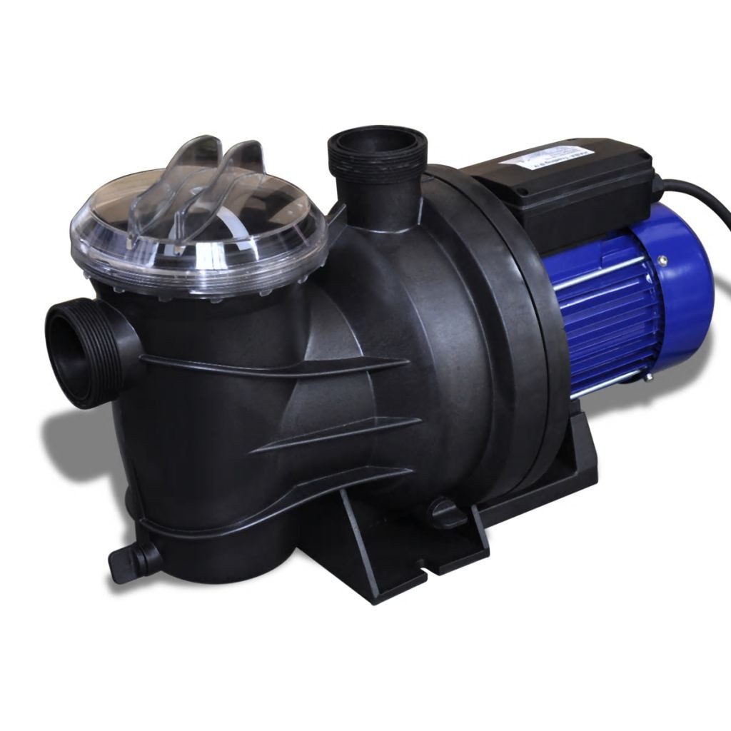 vidaXL Kartuschen-Filterpumpe NA Schwimmbadpumpe Umwälzpumpe Poolpumpe Pumpe elektronik blau 1200W