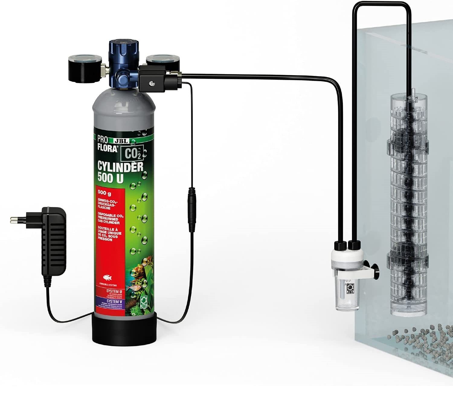 JBL GmbH & Co. KG CO2 Diffusor JBL Proflora CO2 System U Advanced Set Düngeanlage, CO2 Düngeanlage