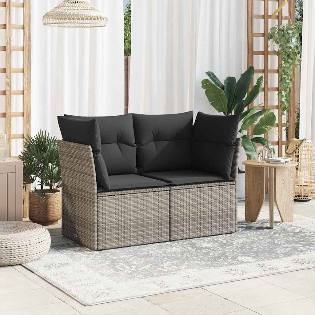 vidaXL Loungesofa Gartensofa 2-Sitzer mit Kissen günstig online kaufen