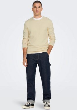 ONLY & SONS Rundhalspullover PANTER 12 STRUC CREW NECK KNIT