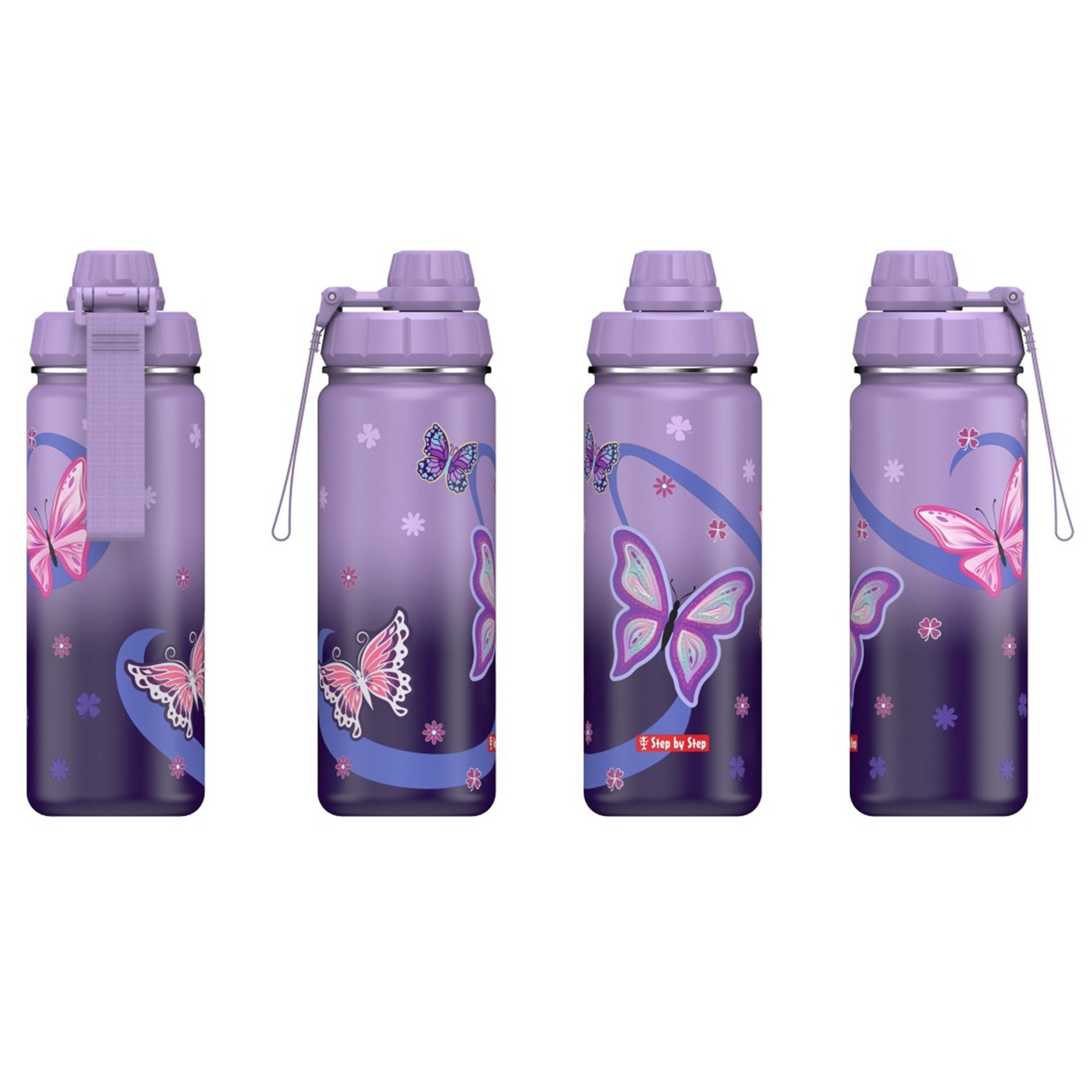 Step by Step Trinkflasche Isolierte Edelstahl-Trinkflasche
