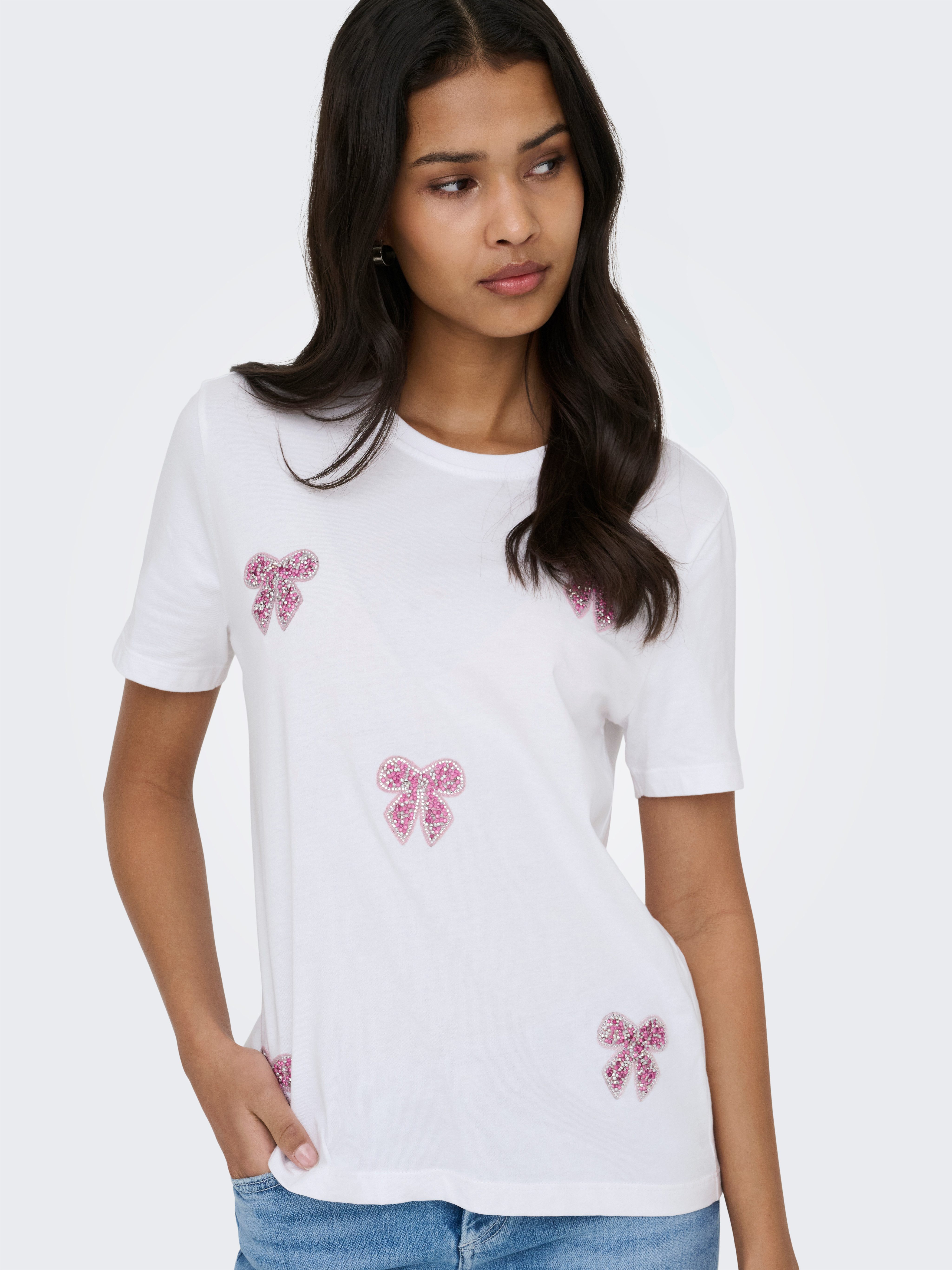 ONLY Kurzarmshirt ONLKITA REG S/S PRINT TOP NOOS günstig online kaufen