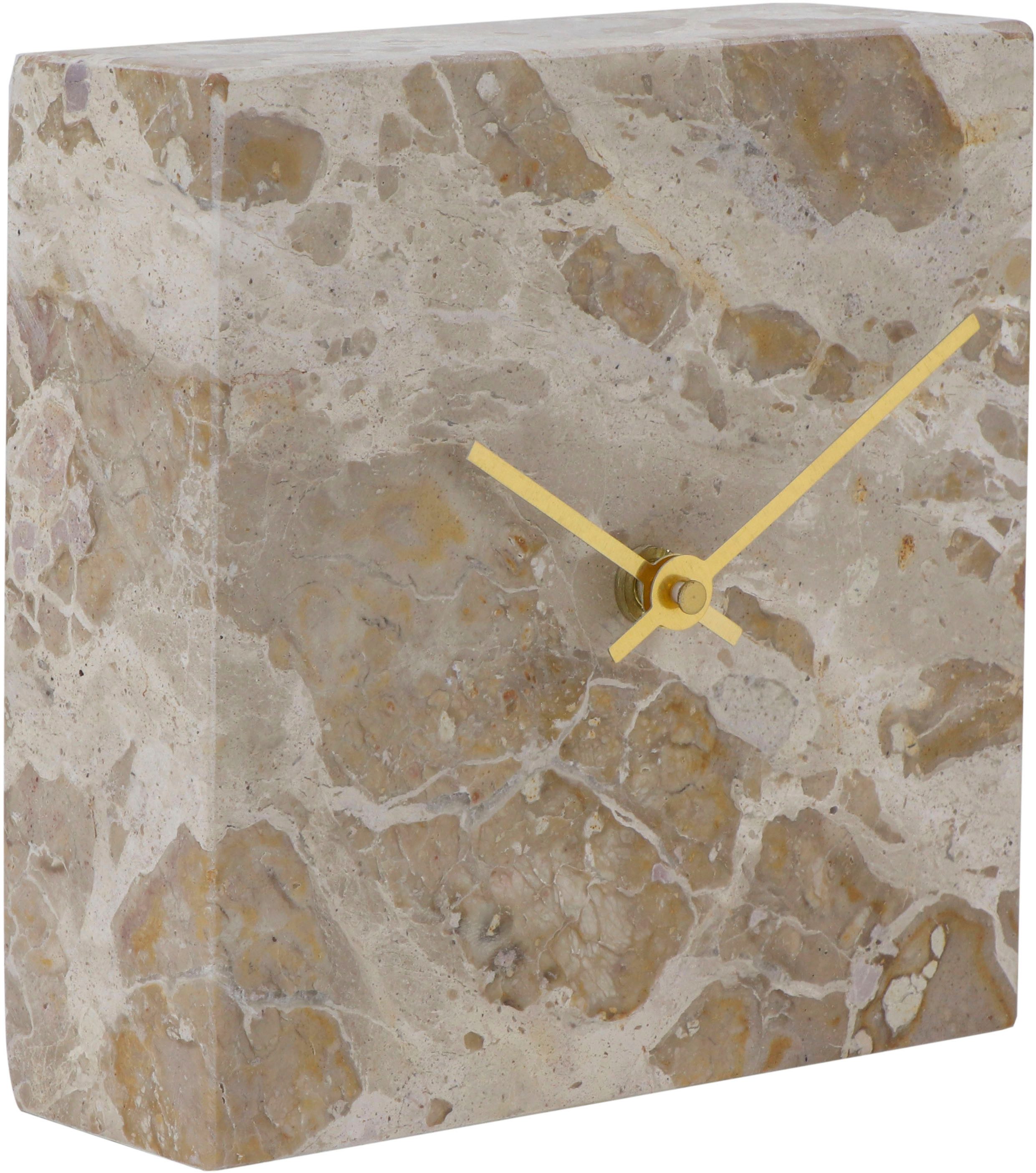 MIRRORS AND MORE Tischuhr KRONO Tischuhr in Marmor Optik günstig online kaufen