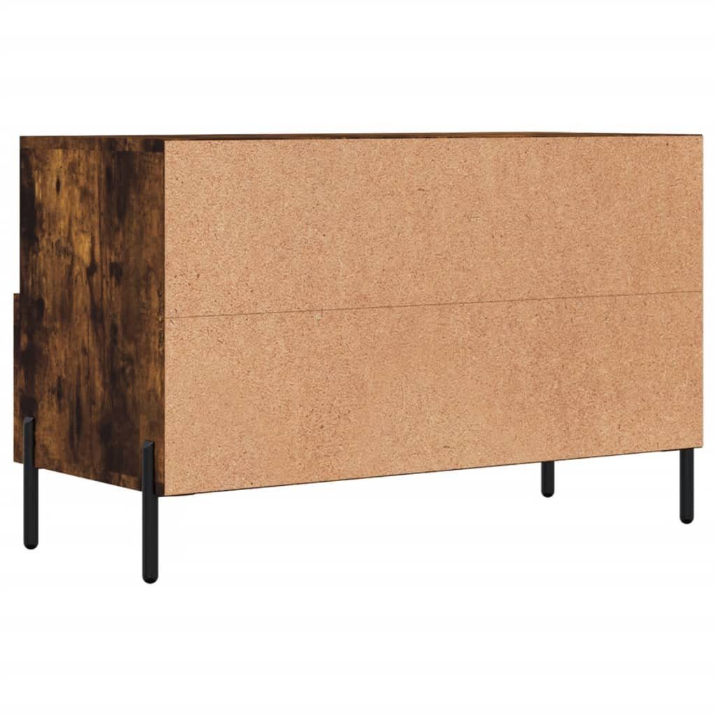 vidaXL TV-Schrank TV-Schrank cm (1-St) Räuchereiche Holzwerkstoff 80x36x50