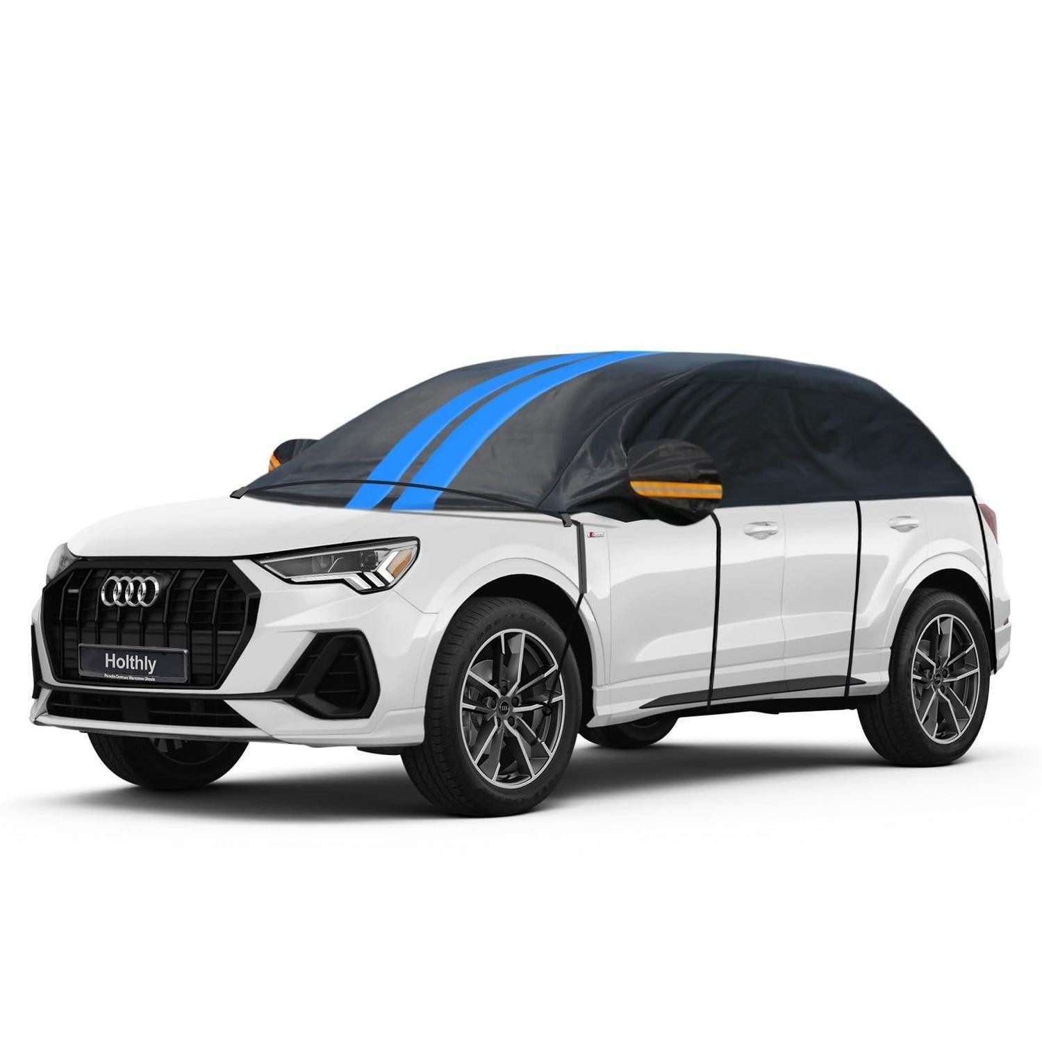 LuxusKollektion Faltgarage Halbgarage SUV wasserdicht H6 - Für SUV Bis zu 530 cm Schwarz
