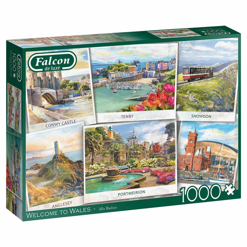 Jumbo Spiele Puzzle Falcon Welcome to Wales 1000 Teile, 1000 Puzzleteile