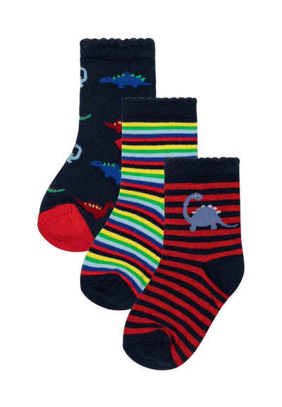 MINOTI Kurzsocken 3 Paar helle Socken (1y-8y)