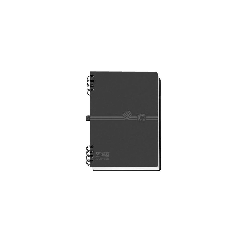 VELOFLEX Notizbuch VELOFLEX Telefonbuch aus Kunststoff schwarz DIN A5