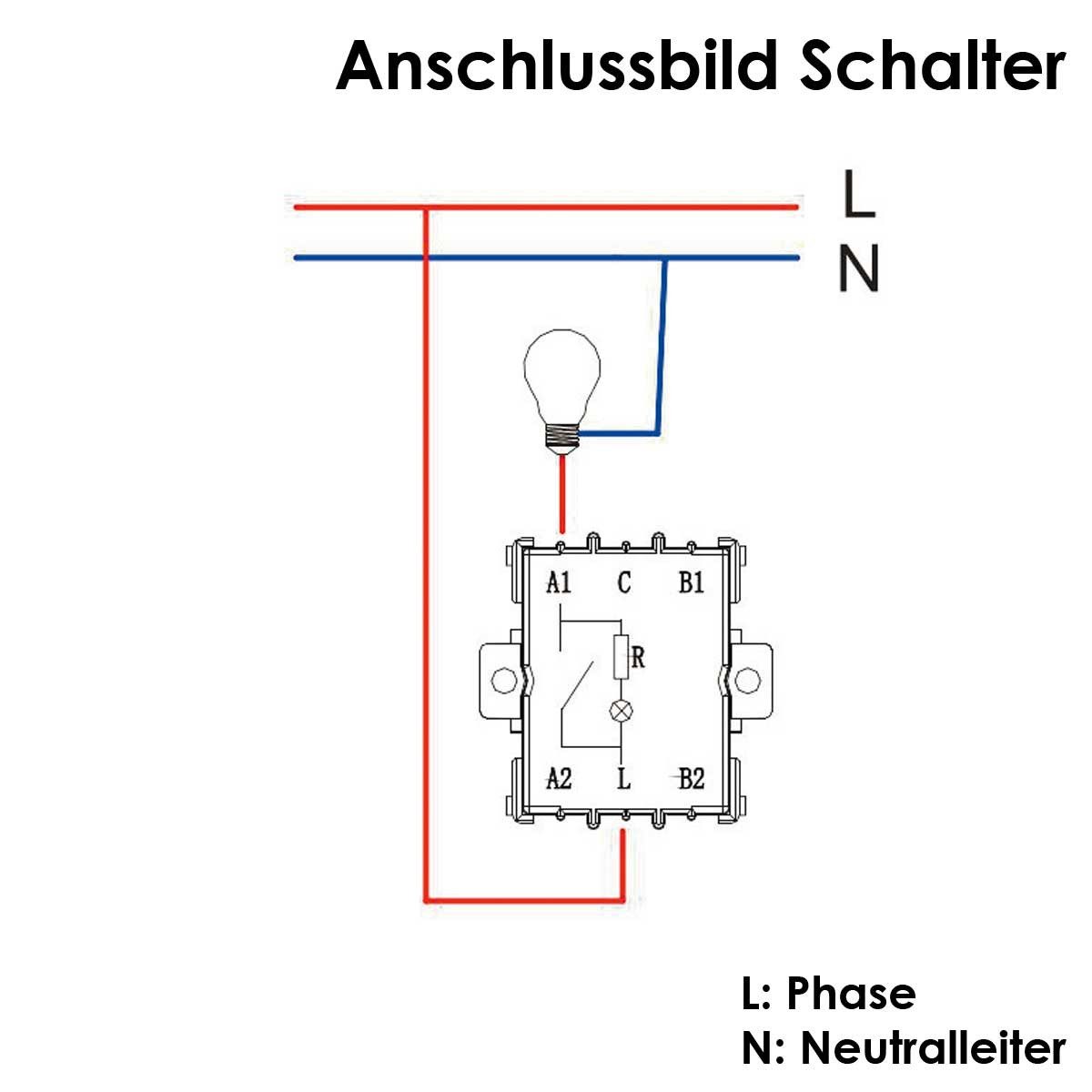 ChiliTec Lichtschalter Feuchtraum Kombi Schalter/Steckdose, IP44, 250V, v