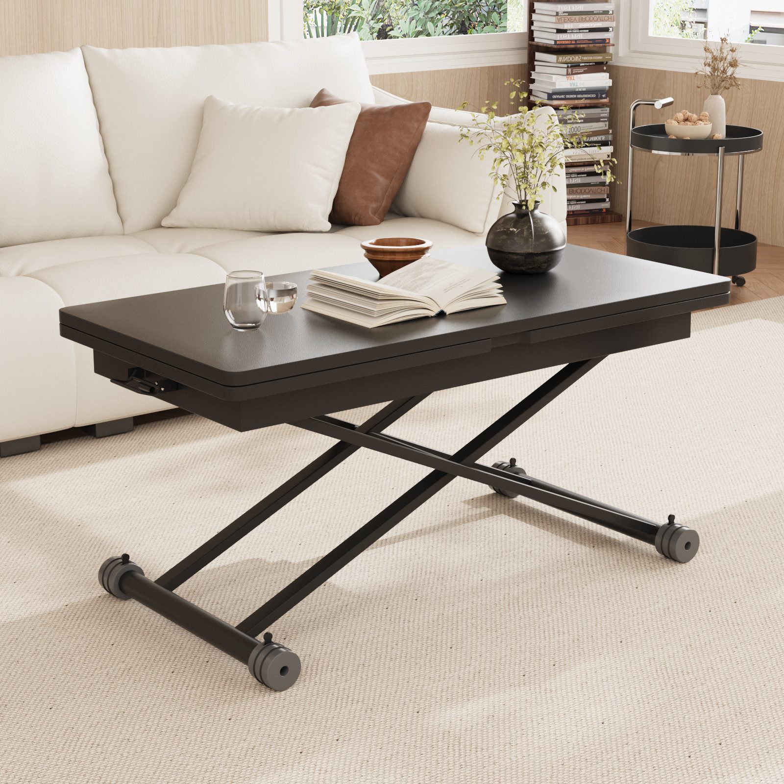 VOWNER Couchtisch 3-in-1 ausziehbarer platzsparender umwandelbarer günstig online kaufen
