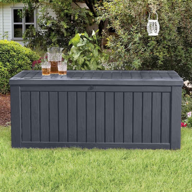 Keter Gartenbox Garten-Aufbewahrungsbox Rockwood 570L Anthrazit